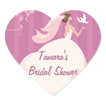 Wedding Dove Bridal Shower Sticker