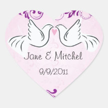 Wedding Dove Stickers