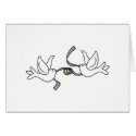 Wedding Doves with Rings Cards