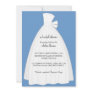 Wedding Dress Bridal Shower Invitation {Blue}