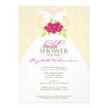 Wedding Dress Bridal Shower Invitation (peach)