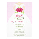 Wedding Dress Bridal Shower Invitation (pink)