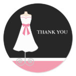 Wedding Dress Bridal Shower Stickers