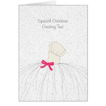 Wedding Dress Bridal Shower Thank You Card