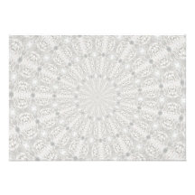 Wedding dress kaleidoscope #4 custom invitation