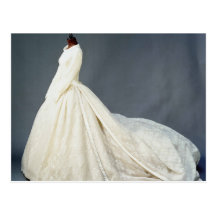 Wedding dress of Katharine Worsley Post Cards