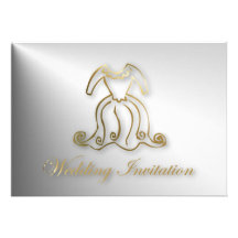 Wedding Dress Wedding Invitation