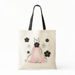 Wedding Dress with Pink Tote Bag