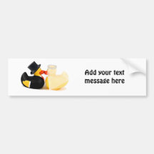 Wedding ducks 2 bumper stickers