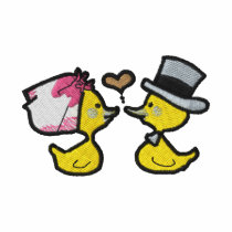 Wedding ducks (black outline)