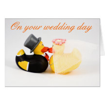 Wedding ducks card