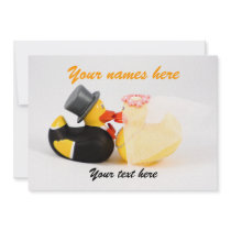 Wedding ducks invitations