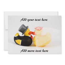 Wedding ducks invitations