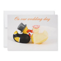 Wedding ducks invitations