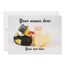 Wedding ducks invitations