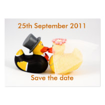 Wedding ducks ... Save the date business cards