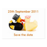 Wedding ducks ... Save the date business cards