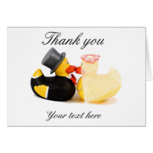 Wedding ducks ... Thank you card