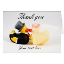 Wedding ducks ... Thank you card