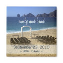 Wedding Favour Destination Beach Wedding Magnet