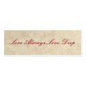 Wedding Favours - Love Always Love Deep business cards