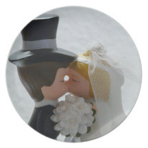 Wedding Figures Plate