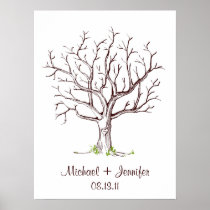 Wedding Fingerprint Tree Guestbook