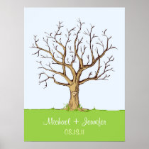 Wedding Fingerprint Tree Guestbook