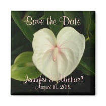 Wedding Flower save-the-date Magnets