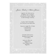 Wedding flowers invitation
