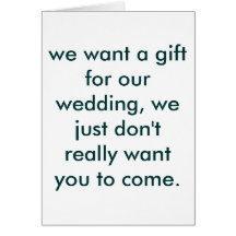 wedding gift. card