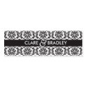 WEDDING :: gift tag :: damask - black business cards