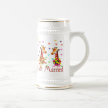 Wedding Giraffes Coffee Mugs