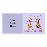 Wedding Giraffes Photo Card