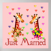 Wedding Giraffes Print