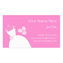 Wedding Gown Pink business card template 2