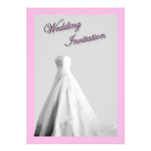 Wedding Gown Wedding Invitation