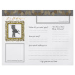Wedding Guest Book Attended Horizontal Gold Leaf flyers