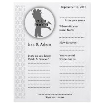 Wedding Guest Book Attended Vertical Classic