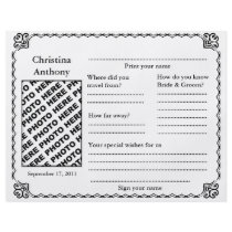Wedding Guest Book Horizontal Classic