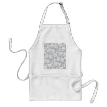 Wedding Hawaiian White Flower Apron