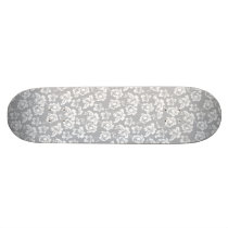 Wedding Hawaiian White Flower Custom Skate Board