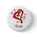 Wedding Heart buttons