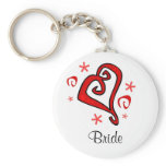 Wedding Heart keychains