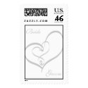 Wedding Heart Postage Stamp