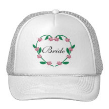 Wedding Heart Wreath Trucker Hat