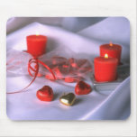 Wedding Hearts Background mousepads