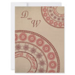Wedding Indian Henna Mehendi Metallic Invitation
