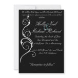 wedding,invatation,black,white,fancy,classy,cute invitations