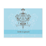 WEDDING INVITATION :: chandelier postcards